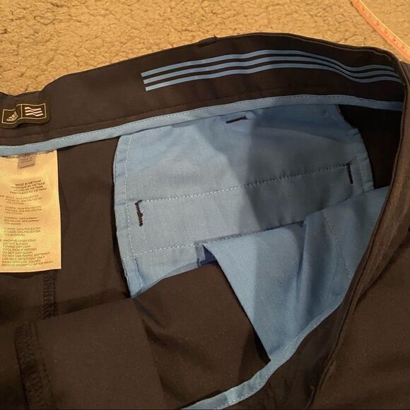 Adidas Navy Golf Shorts - Picture 9 of 12